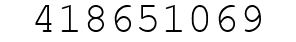 Number 418651069.
