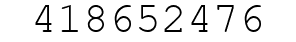Number 418652476.