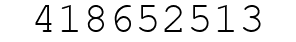 Number 418652513.