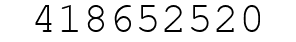 Number 418652520.