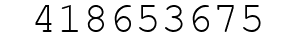 Number 418653675.