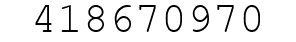 Number 418670970.