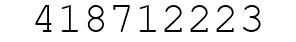 Number 418712223.