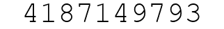 Number 4187149793.