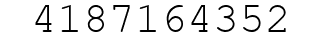 Number 4187164352.