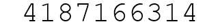 Number 4187166314.