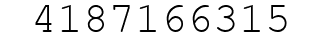 Number 4187166315.