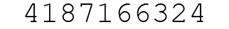 Number 4187166324.