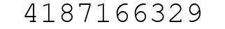 Number 4187166329.