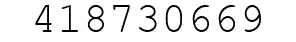 Number 418730669.