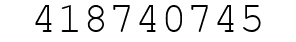 Number 418740745.