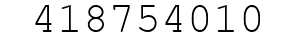 Number 418754010.