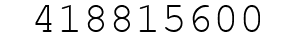 Number 418815600.