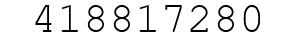 Number 418817280.