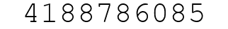 Number 4188786085.