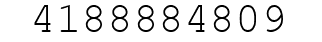 Number 4188884809.