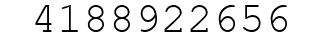 Number 4188922656.