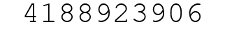 Number 4188923906.