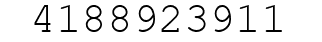 Number 4188923911.