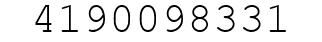 Number 4190098331.