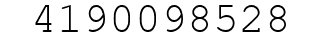 Number 4190098528.