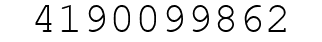 Number 4190099862.