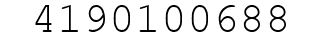 Number 4190100688.