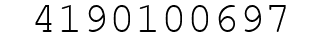 Number 4190100697.