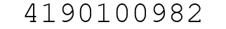 Number 4190100982.