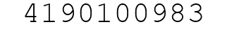 Number 4190100983.