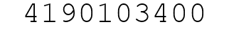 Number 4190103400.