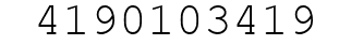 Number 4190103419.