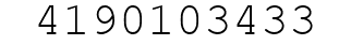Number 4190103433.