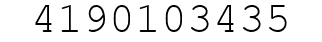 Number 4190103435.
