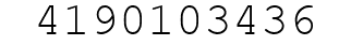 Number 4190103436.