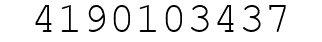 Number 4190103437.