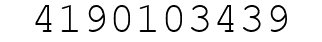Number 4190103439.