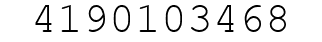 Number 4190103468.