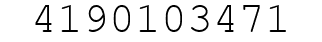 Number 4190103471.