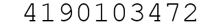 Number 4190103472.