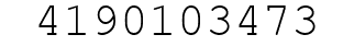 Number 4190103473.