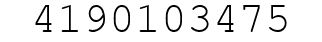 Number 4190103475.