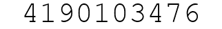Number 4190103476.