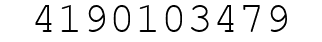 Number 4190103479.