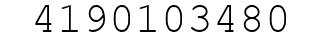 Number 4190103480.