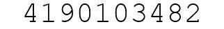 Number 4190103482.