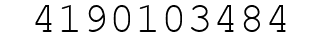Number 4190103484.