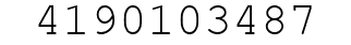 Number 4190103487.