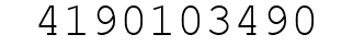 Number 4190103490.