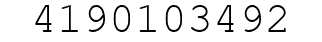 Number 4190103492.